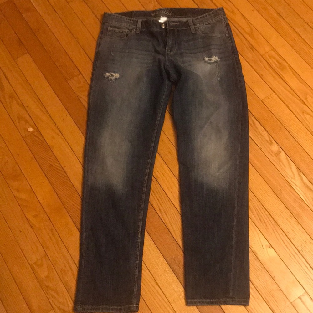 maurices distressed jeans new 13/14 size